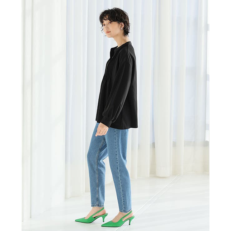 ラクにキレイめコーデを作る。梨地ピンタックブラウス ブラウス プルオーバー | HAPPY急便 by VERITA.JP | 詳細画像15 