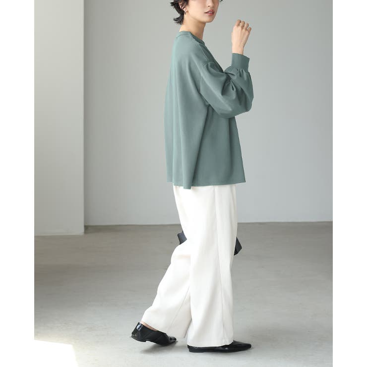 ラクにキレイめコーデを作る。梨地ピンタックブラウス ブラウス プルオーバー | HAPPY急便 by VERITA.JP | 詳細画像9 