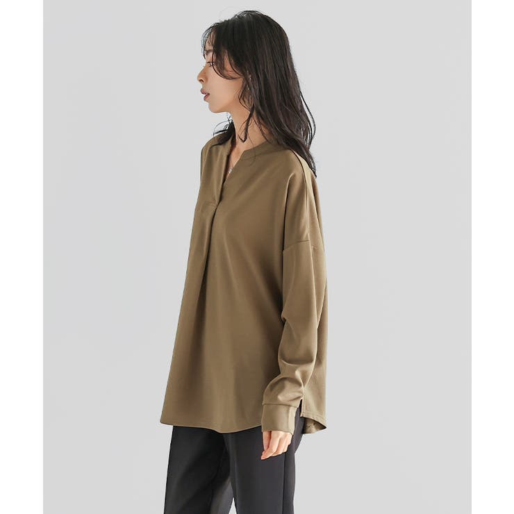 大人の抜け感。梨地スキッパーブラウス ブラウス シャツ | HAPPY急便 by VERITA.JP | 詳細画像16 