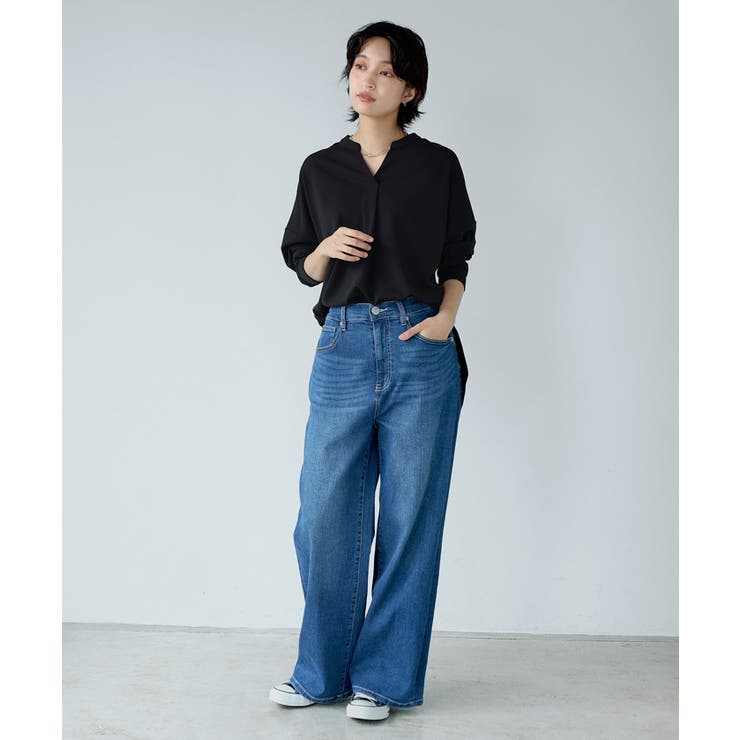 大人の抜け感。梨地スキッパーブラウス ブラウス シャツ | HAPPY急便 by VERITA.JP | 詳細画像20 