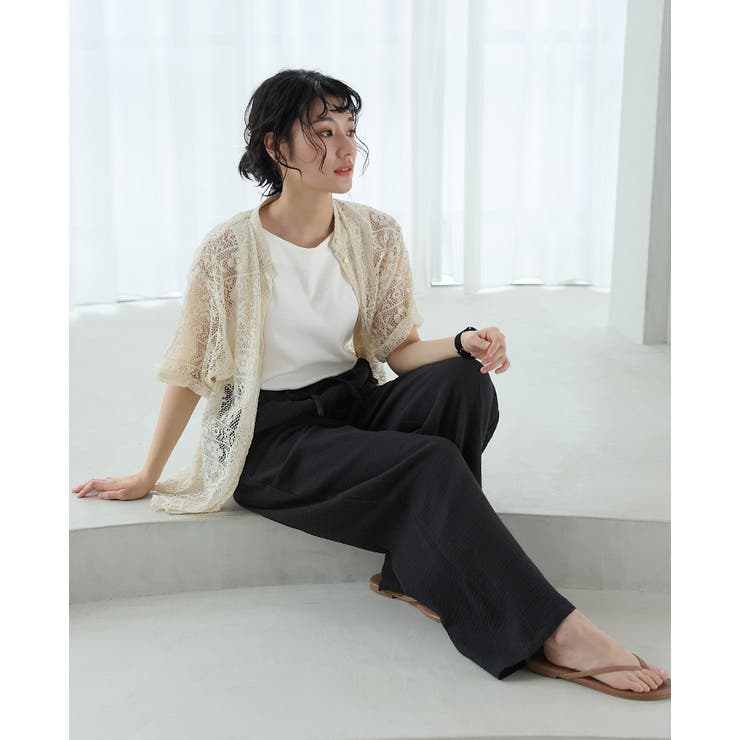 【新品タグ付】カリテ ストレスフリー&美脚効果◎ツインドットイージーパンツ URBAN RESEARCH DOORS - 新品タグ付◉ リネンドットイージー