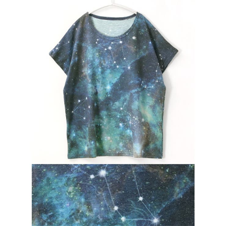 360度幻想的な世界。星座Tシャツ ドルマン tシャツ[品番：HPXW0001430 