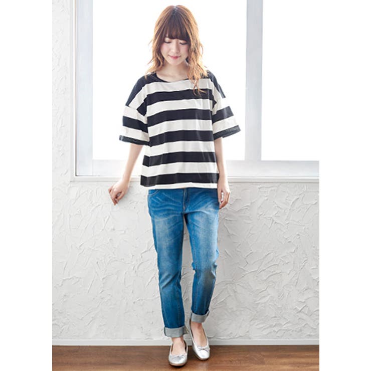 ラフに、可愛く。定番、太ボーダープルオーバー tシャツ ボーダー | HAPPY急便 by VERITA.JP | 詳細画像13 