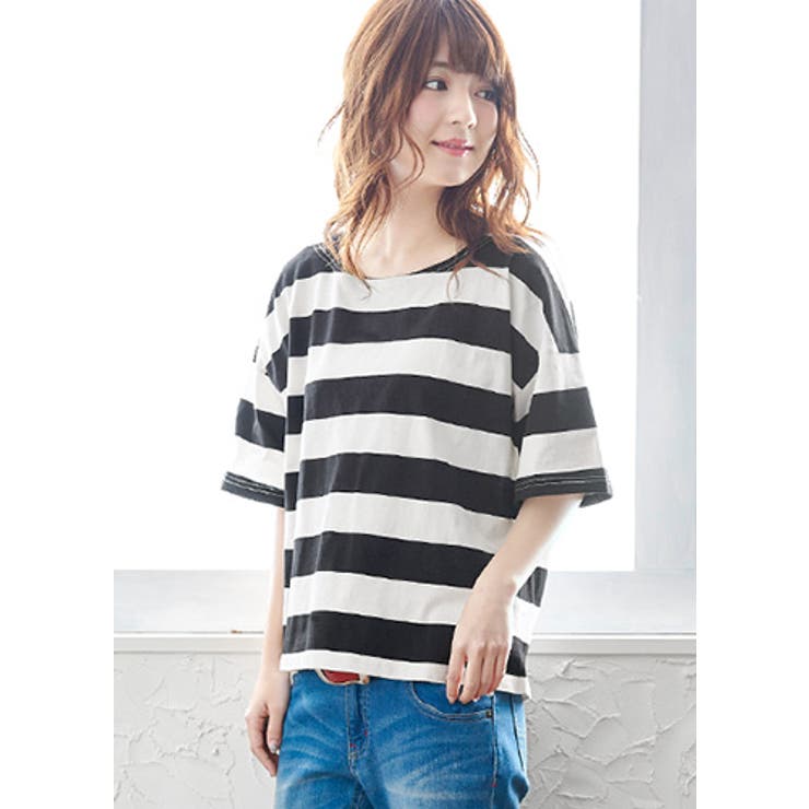ラフに、可愛く。定番、太ボーダープルオーバー tシャツ ボーダー | HAPPY急便 by VERITA.JP | 詳細画像14 