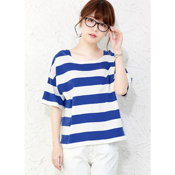 ラフに、可愛く。定番、太ボーダープルオーバー tシャツ ボーダー | HAPPY急便 by VERITA.JP | 詳細画像16 