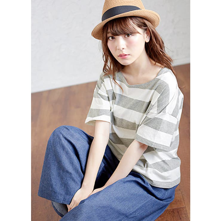 ラフに、可愛く。定番、太ボーダープルオーバー tシャツ ボーダー | HAPPY急便 by VERITA.JP | 詳細画像17 