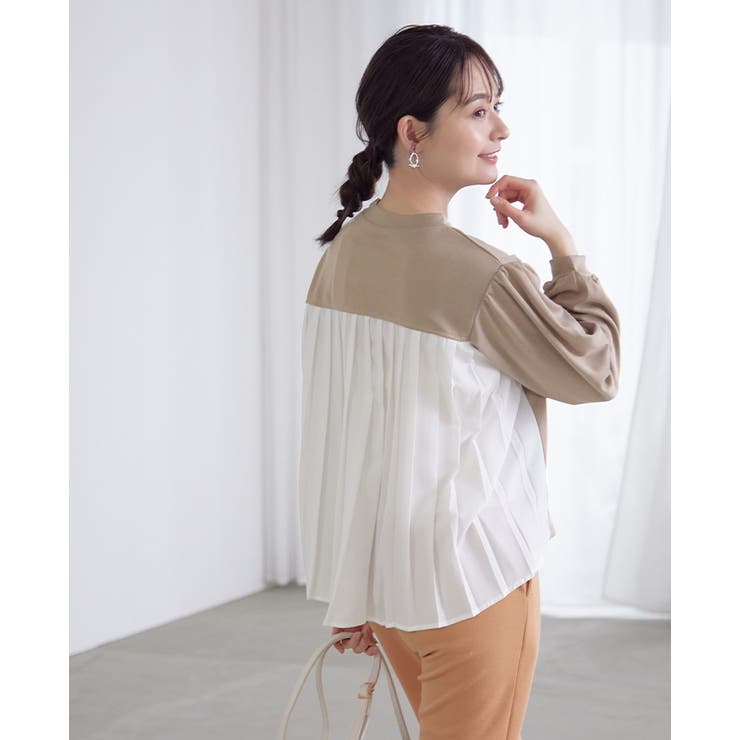 印象に残るバックデザイン。ポンチ後プリーツプルオーバー トップス プルオーバー | HAPPY急便 by VERITA.JP | 詳細画像10 