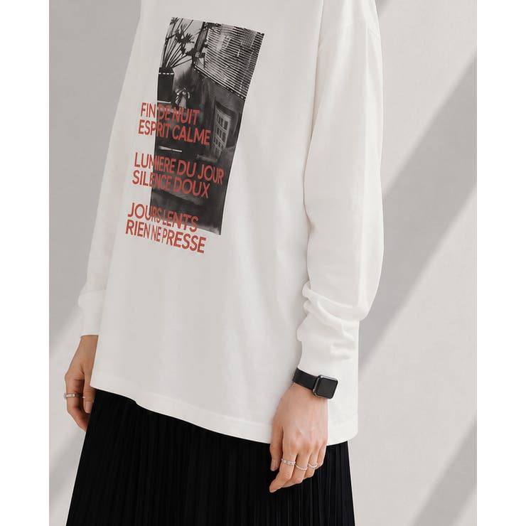 デイリーコーデに映える大人プリント。フォトプリントロンT ロンt 長袖tシャツ | HAPPY急便 by VERITA.JP | 詳細画像10 