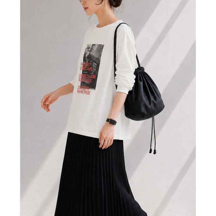 デイリーコーデに映える大人プリント。フォトプリントロンT ロンt 長袖tシャツ | HAPPY急便 by VERITA.JP | 詳細画像13 