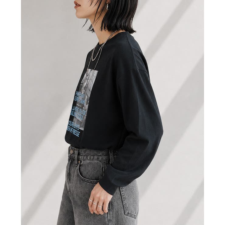 デイリーコーデに映える大人プリント。フォトプリントロンT ロンt 長袖tシャツ | HAPPY急便 by VERITA.JP | 詳細画像15 