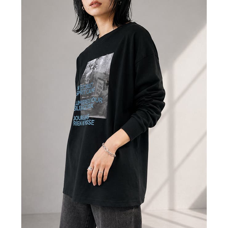 デイリーコーデに映える大人プリント。フォトプリントロンT ロンt 長袖tシャツ | HAPPY急便 by VERITA.JP | 詳細画像18 