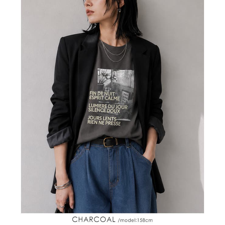 デイリーコーデに映える大人プリント。フォトプリントロンT ロンt 長袖tシャツ | HAPPY急便 by VERITA.JP | 詳細画像4 