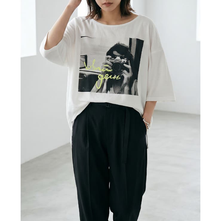 こなれ感を演出する大人プリント。フォトプリントプルオーバー tシャツ Tシャツ | HAPPY急便 by VERITA.JP | 詳細画像13 