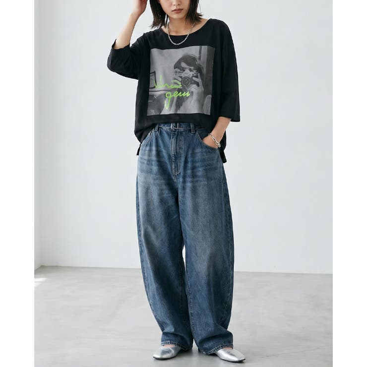 こなれ感を演出する大人プリント。フォトプリントプルオーバー tシャツ Tシャツ | HAPPY急便 by VERITA.JP | 詳細画像5 