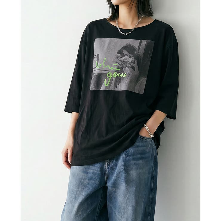 こなれ感を演出する大人プリント。フォトプリントプルオーバー tシャツ Tシャツ | HAPPY急便 by VERITA.JP | 詳細画像6 