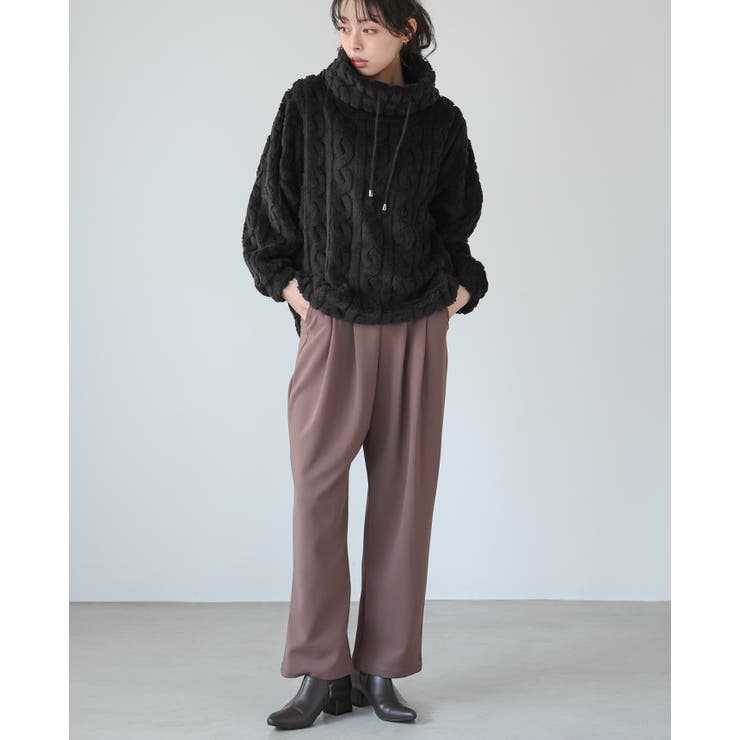 触れたくなるような柔らかさに夢中。ケーブルボアプルオーバー ボア トップス | HAPPY急便 by VERITA.JP | 詳細画像21 