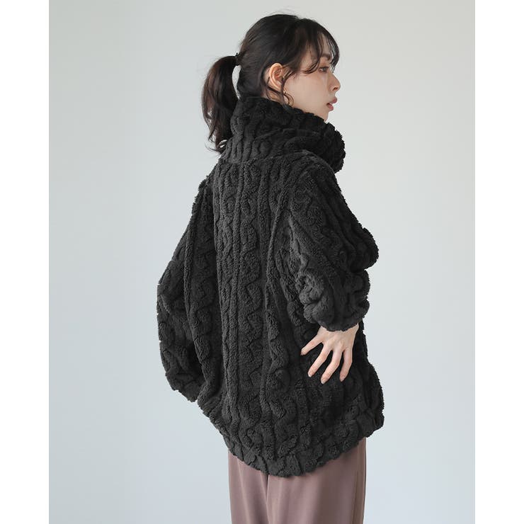 触れたくなるような柔らかさに夢中。ケーブルボアプルオーバー ボア トップス | HAPPY急便 by VERITA.JP | 詳細画像22 
