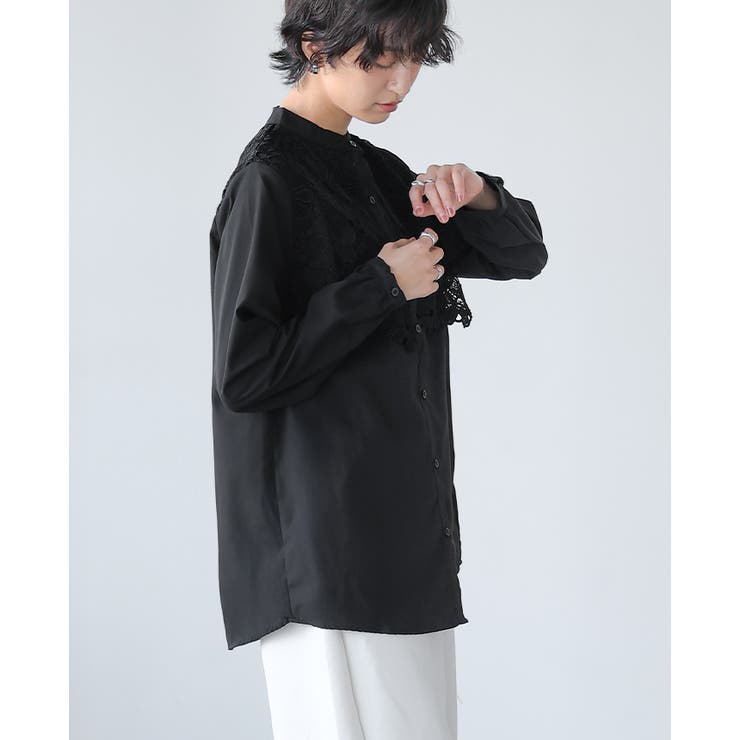 一枚で、品よく華やか。レイヤードレースブラウス ブラウス シャツ | HAPPY急便 by VERITA.JP | 詳細画像10 