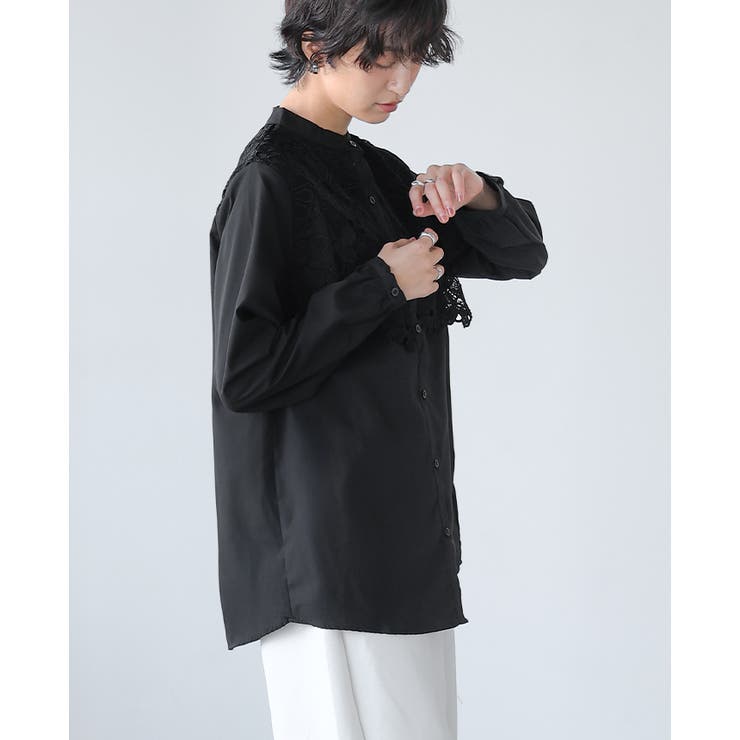一枚で、品よく華やか。レイヤードレースブラウス ブラウス シャツ | HAPPY急便 by VERITA.JP | 詳細画像10 