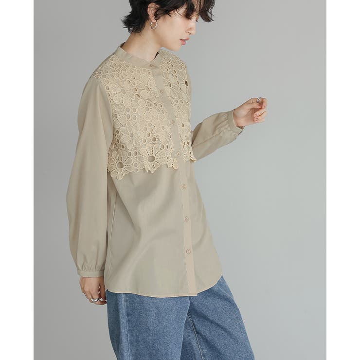 一枚で、品よく華やか。レイヤードレースブラウス ブラウス シャツ | HAPPY急便 by VERITA.JP | 詳細画像16 