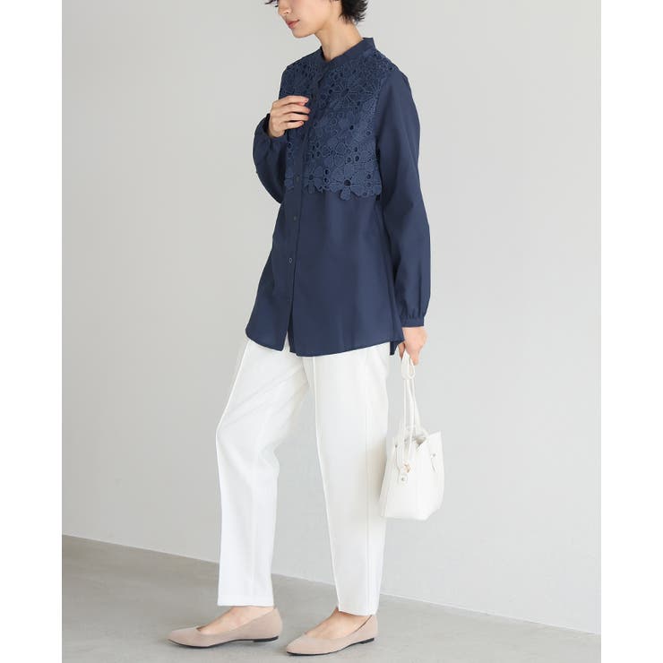 一枚で、品よく華やか。レイヤードレースブラウス ブラウス シャツ | HAPPY急便 by VERITA.JP | 詳細画像21 