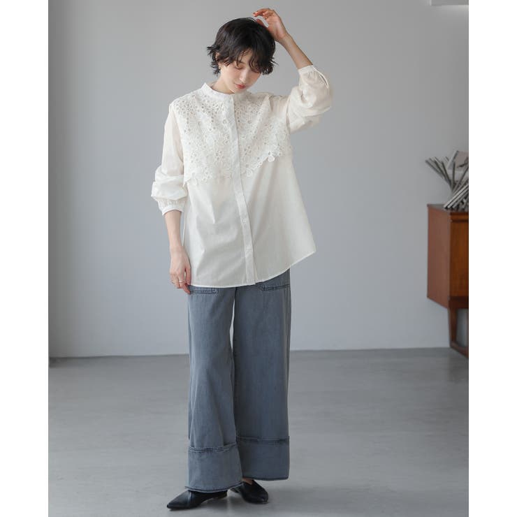 一枚で、品よく華やか。レイヤードレースブラウス ブラウス シャツ | HAPPY急便 by VERITA.JP | 詳細画像5 
