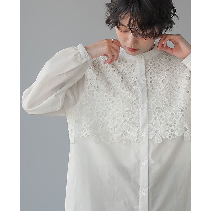 一枚で、品よく華やか。レイヤードレースブラウス ブラウス シャツ | HAPPY急便 by VERITA.JP | 詳細画像7 