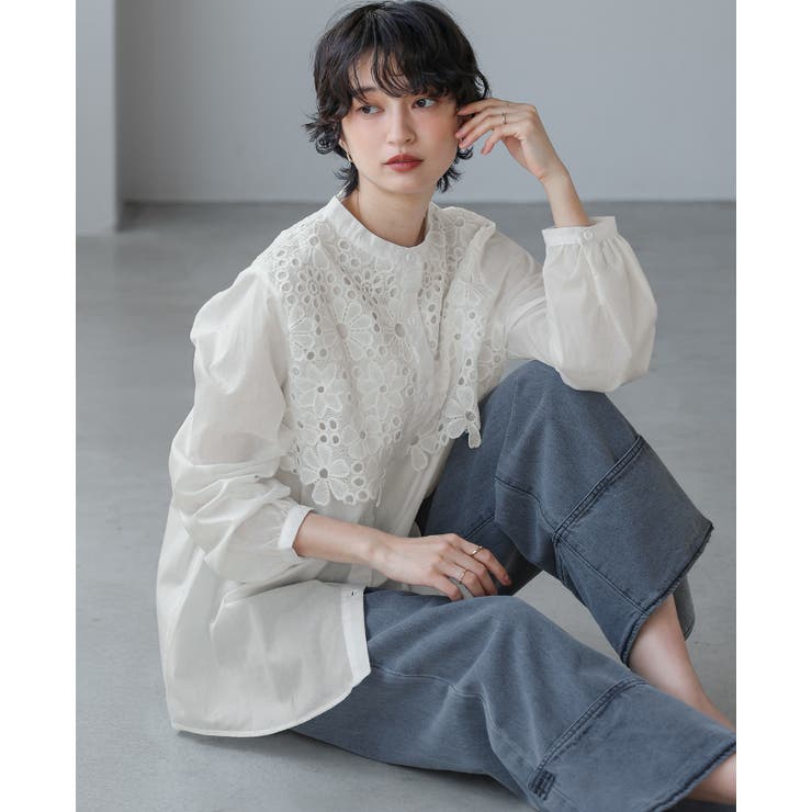 一枚で、品よく華やか。レイヤードレースブラウス ブラウス シャツ | HAPPY急便 by VERITA.JP | 詳細画像8 
