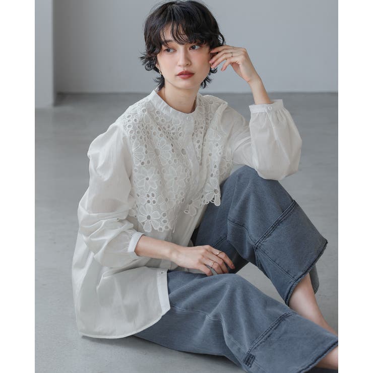 一枚で、品よく華やか。レイヤードレースブラウス ブラウス シャツ | HAPPY急便 by VERITA.JP | 詳細画像8 