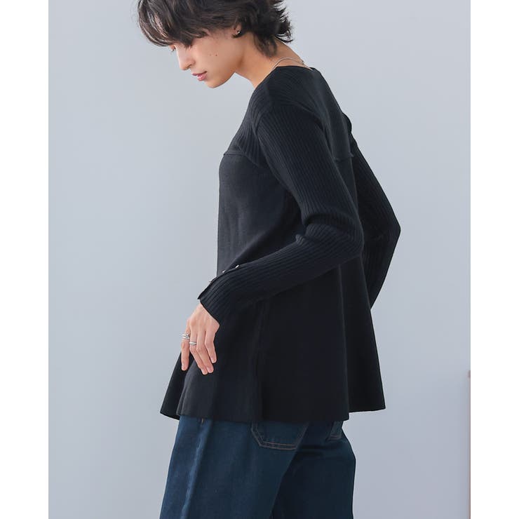 1枚で差がつく美シルエット。ビスチェ風フレアニットトップス ニット セーター | HAPPY急便 by VERITA.JP | 詳細画像15 