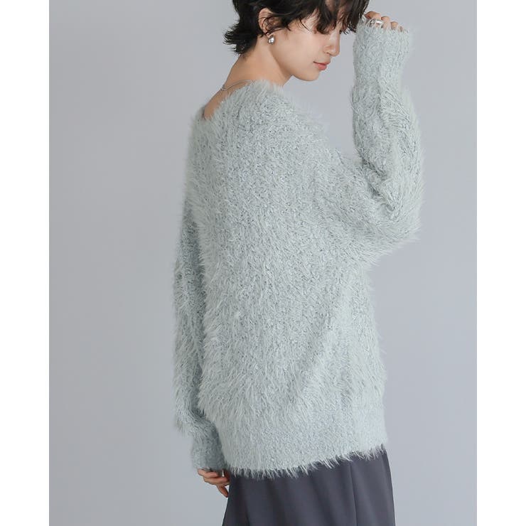 思わず触れたくなる優しい肌触り。シャギーニットセーター ニット セーター | HAPPY急便 by VERITA.JP | 詳細画像11 