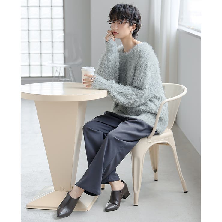 思わず触れたくなる優しい肌触り。シャギーニットセーター ニット セーター | HAPPY急便 by VERITA.JP | 詳細画像12 