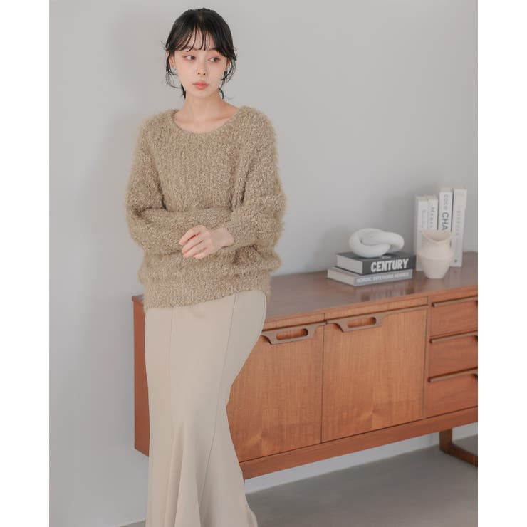 思わず触れたくなる優しい肌触り。シャギーニットセーター ニット セーター | HAPPY急便 by VERITA.JP | 詳細画像6 