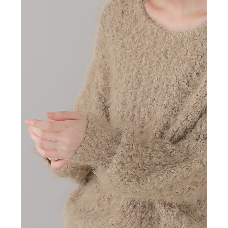 思わず触れたくなる優しい肌触り。シャギーニットセーター ニット セーター | HAPPY急便 by VERITA.JP | 詳細画像8 