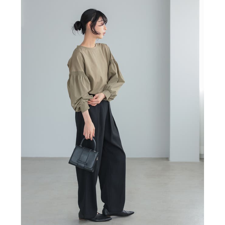 シンプル×立体袖で大人の甘さを。パフスリーブ切替トップス 接触冷感 UV | HAPPY急便 by VERITA.JP | 詳細画像12 