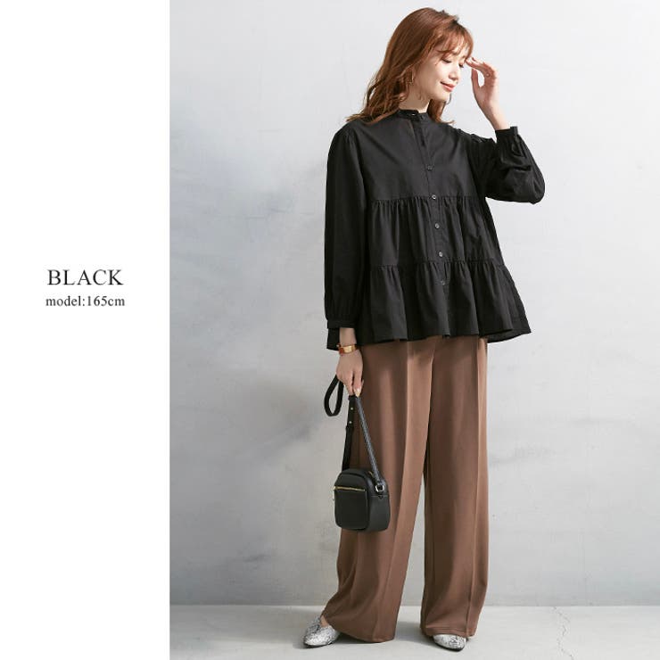 綿100％の大人可愛いデザイン。ティアードブラウス ブラウス 春ブラウス | HAPPY急便 by VERITA.JP | 詳細画像11 