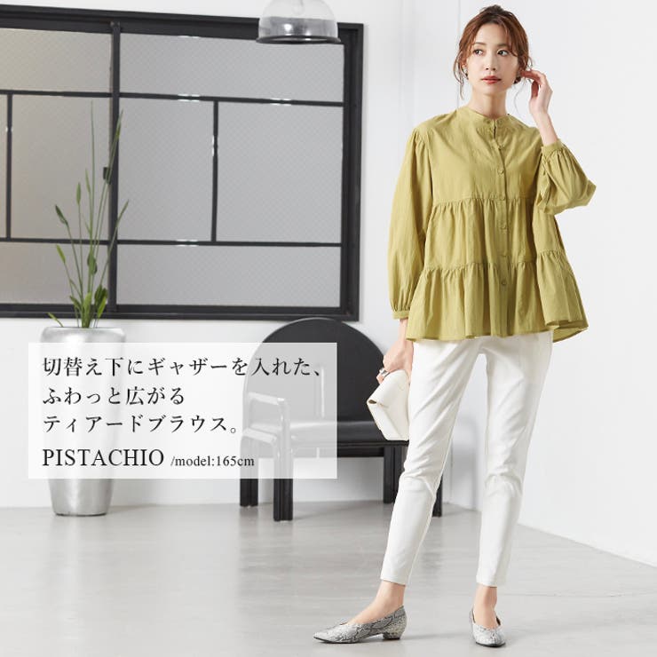 iDea Luce コットンティアードブラウス コットンティアードチュニック（シャツ/ブラウス）｜Libra Cue