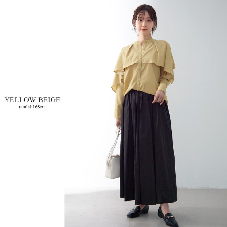 動くたびに揺れるシルエットが美しい。レイヤード風ブラウス ブラウス シャツ | HAPPY急便 by VERITA.JP | 詳細画像19 