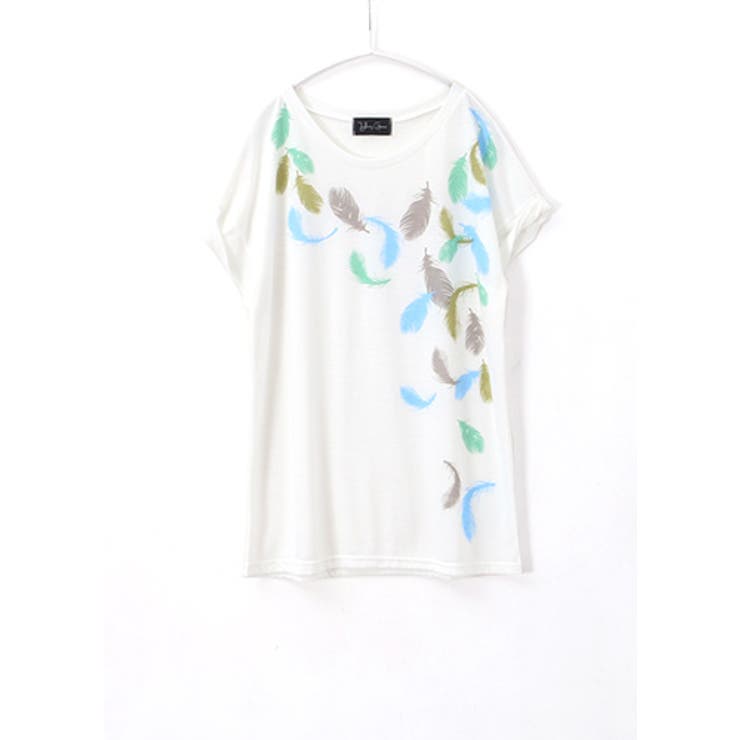 オリジナルTシャツコレクション。羽プリントTシャツ tシャツ プリント