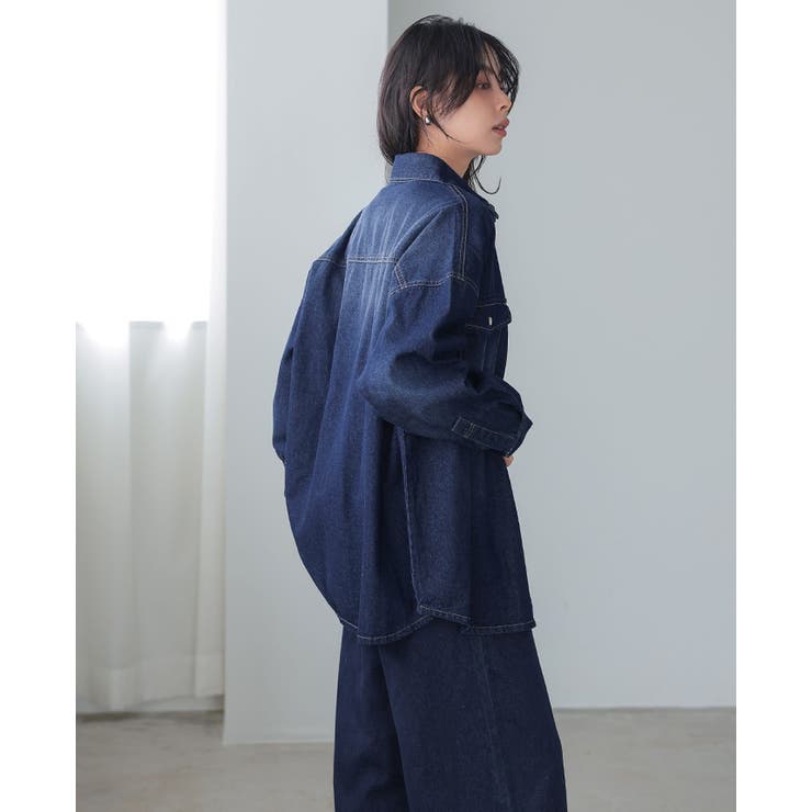 着るたびに、こなれ感。オーバーデニムシャツ 長袖シャツ 綿100％ | HAPPY急便 by VERITA.JP | 詳細画像7 