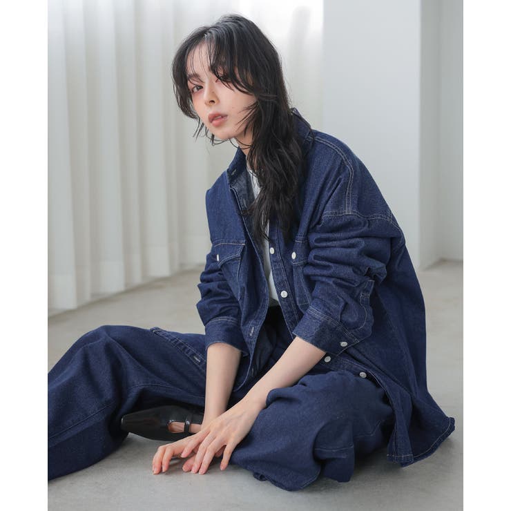 着るたびに、こなれ感。オーバーデニムシャツ 長袖シャツ 綿100％ | HAPPY急便 by VERITA.JP | 詳細画像8 