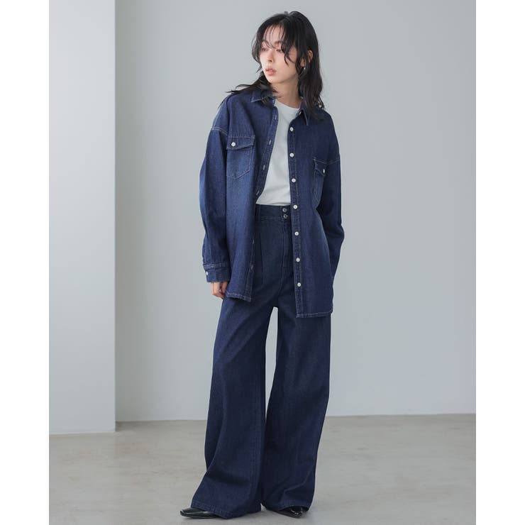 着るたびに、こなれ感。オーバーデニムシャツ 長袖シャツ 綿100％ | HAPPY急便 by VERITA.JP | 詳細画像9 