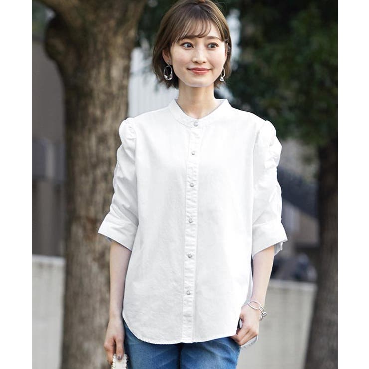 袖を飾る ふっくらシャーリング 袖シャーリングシャツ デニムシャツ シャツ 品番 Hpxw Happy急便 By Verita Jp ハッピーキュウビン バイ ベリータジェーピー のレディースファッション通販 Shoplist ショップリスト