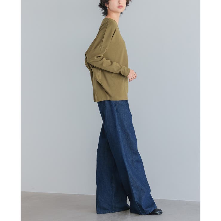 体型カバーもこなれ感もこの1枚で。ドルマンスリーブVネックTシャツ tシャツ カ… | HAPPY急便 by VERITA.JP | 詳細画像19 