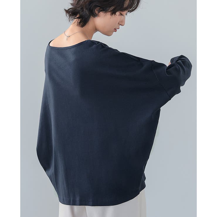 体型カバーもこなれ感もこの1枚で。ドルマンスリーブVネックTシャツ tシャツ カ… | HAPPY急便 by VERITA.JP | 詳細画像22 