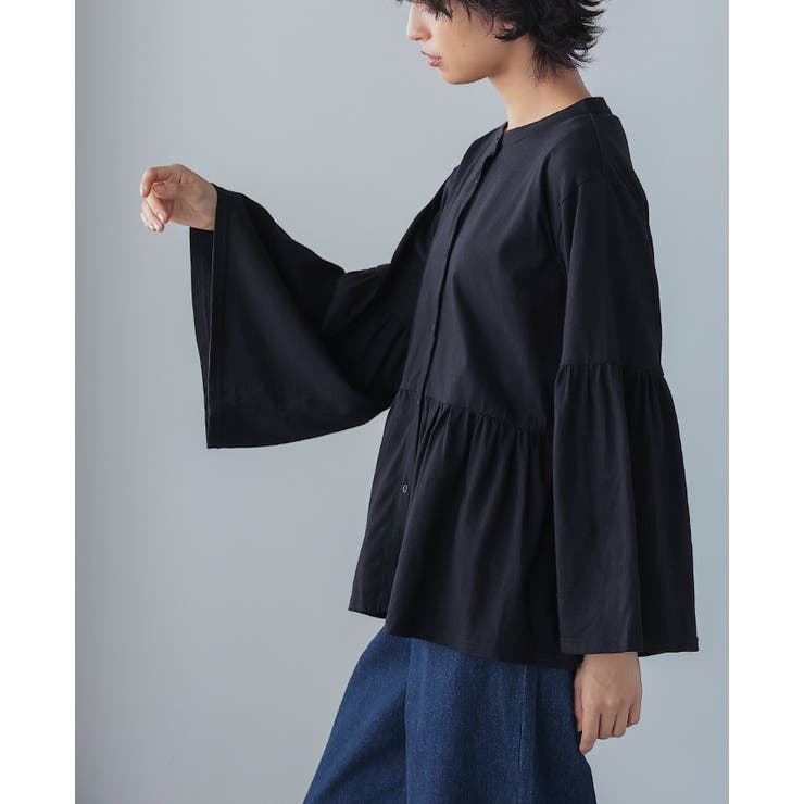 着心地ときちんとを叶える1枚。ペプラムギャザーブラウス風カットソー カットソー … | HAPPY急便 by VERITA.JP | 詳細画像4 