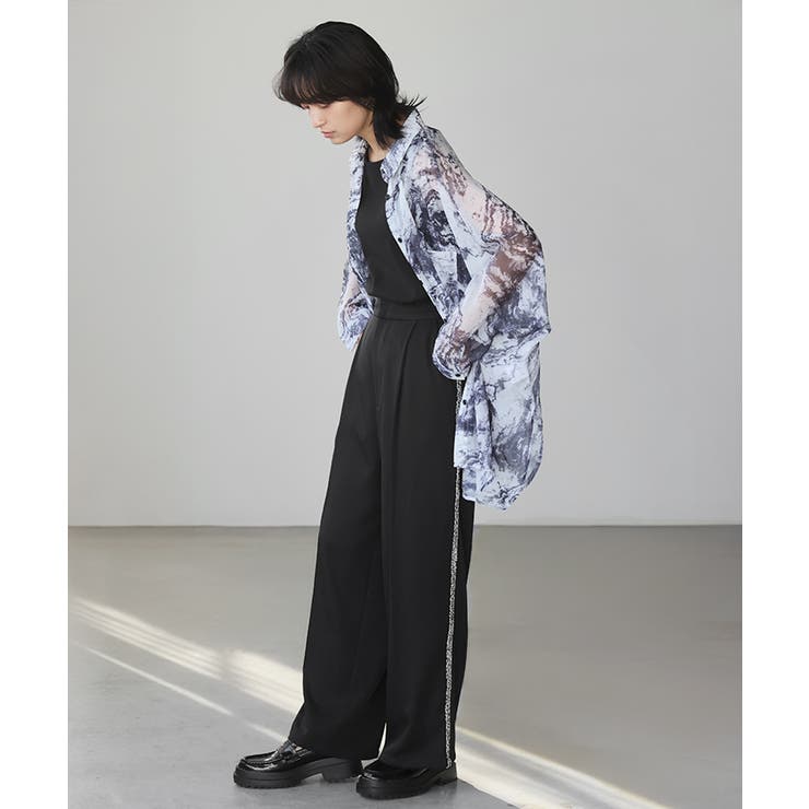 上品な大人の透け感。シアードルマンシャツ ブラウス シャツ 上品な大人の透け感。シアードルマンシャツ ブラウス シャツ