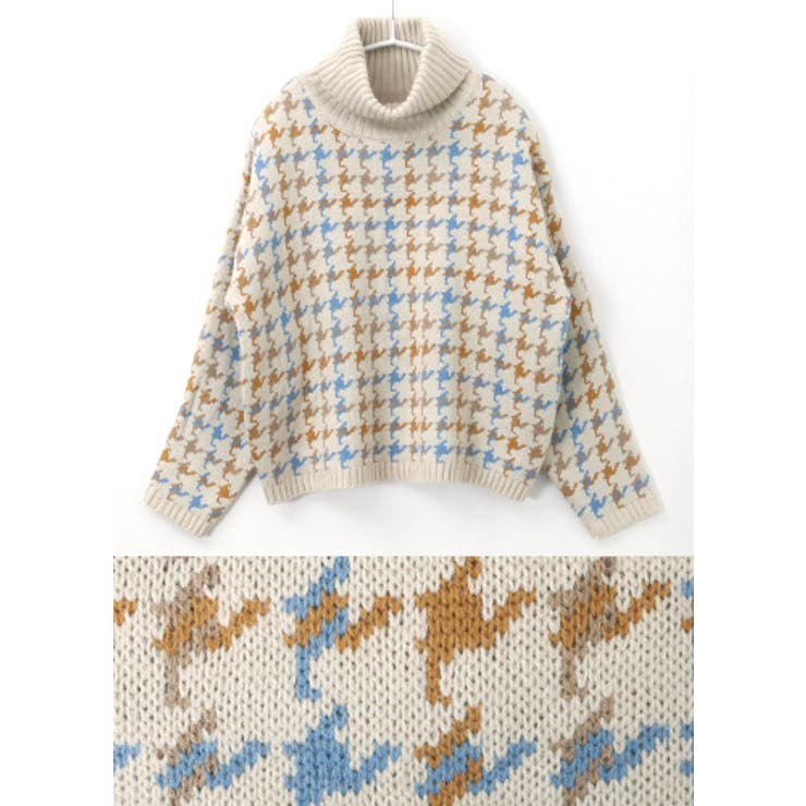 美品 Titleist チェック柄 タートルネックニット タイトリスト 美品 Titleist チェック柄 タートルネックニット タイトリスト