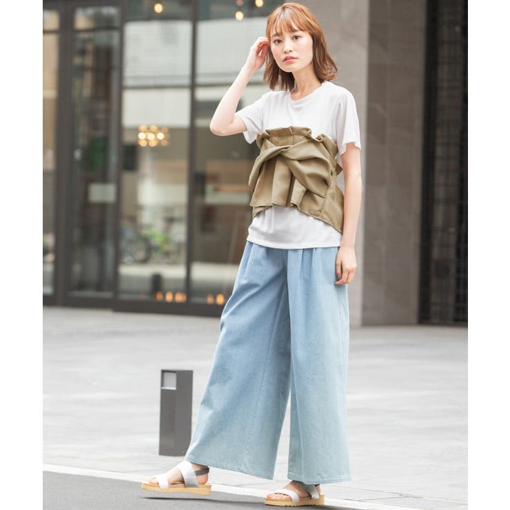 女らしいメリハリをつくる。ビスチェドッキングTシャツ tシャツ カットソー | HAPPY急便 by VERITA.JP | 詳細画像16 