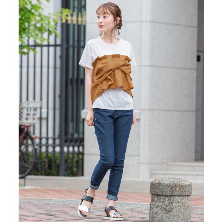 女らしいメリハリをつくる。ビスチェドッキングTシャツ tシャツ カットソー | HAPPY急便 by VERITA.JP | 詳細画像22 